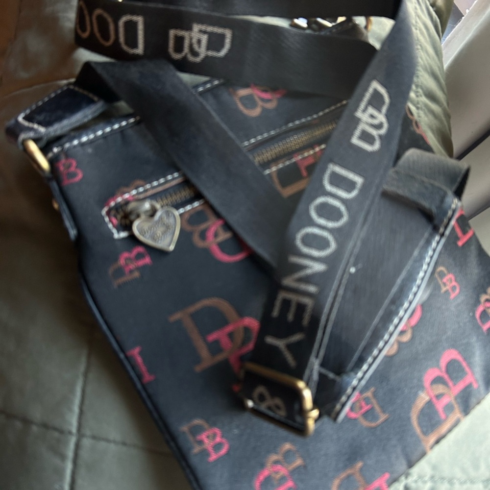 Dooney & Bourke Black Crossbody Bag with Red Accents - Picture 6 of 14